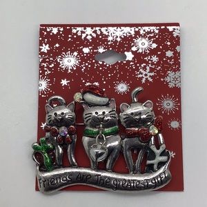 Friends Are the Greatest Gift Cat Pin